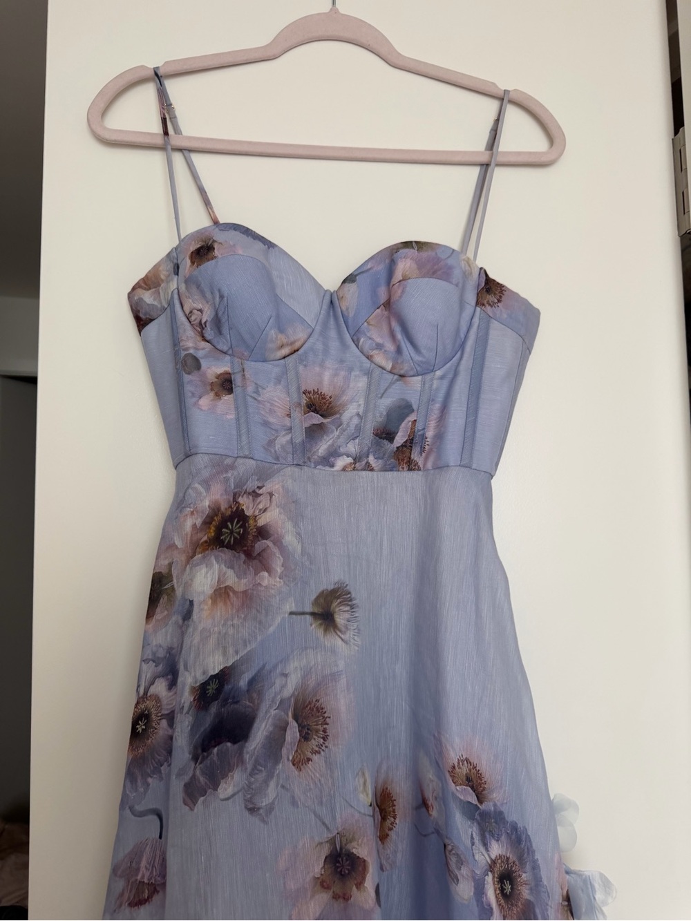 Zimmermann Lilac Floral Corset Evening Dress - Picture 2 of 5